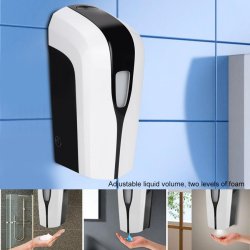 Automatisk berringsfri dispenser med IR sensor 1000ml for skum, gel eller flydende 