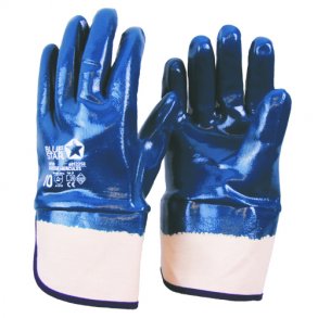 BlueStar Hercules Heldyppet NBR Handske med Manchet pk a 12 par