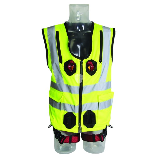 BlueStar 2-P Statisk faldsikringssele med Hi-Viz Vest