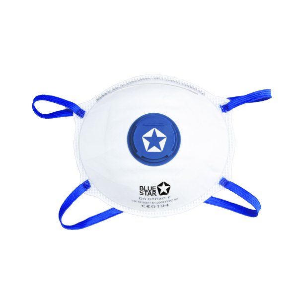 BlueStar FFP2 NR D Maske med Ventil pk a 15 stk