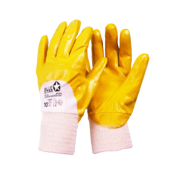 BlueStar Hercules Light NBR Nitril handske Gul pk a 12 par