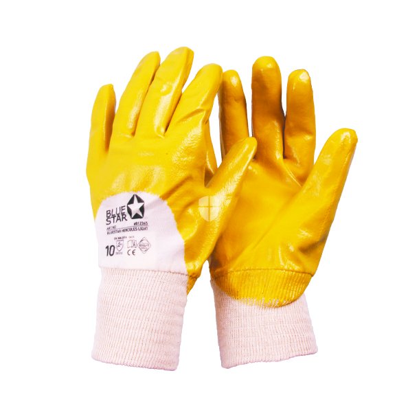 BlueStar Hercules Light NBR Nitril handske Gul pk a 12 par