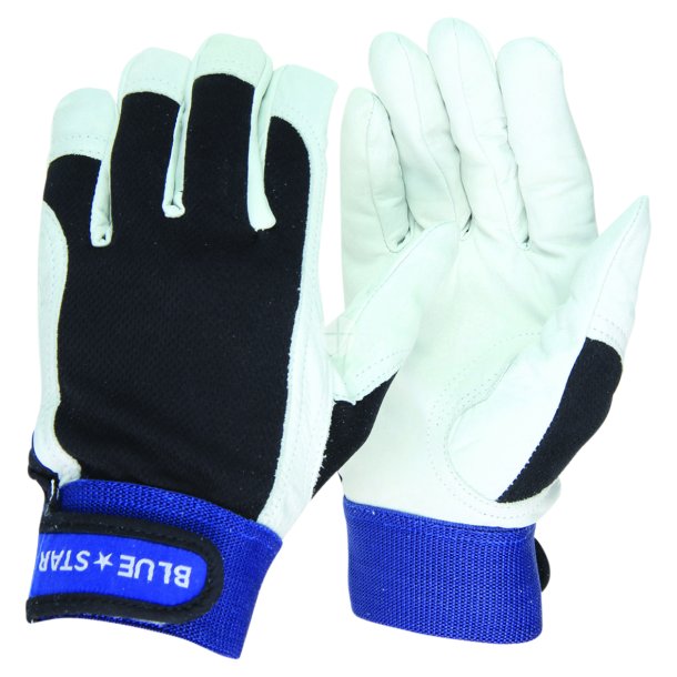 BlueStar X-Fit Pro Handske med velcro Kalveskind