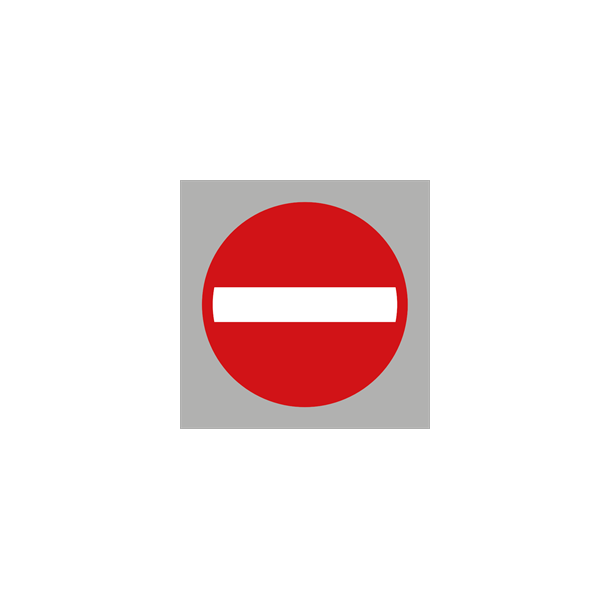 PREMARK C19 Indk�rsel forbudt Pr�fabrikeret termoplast � 75 cm pk a 2 stk