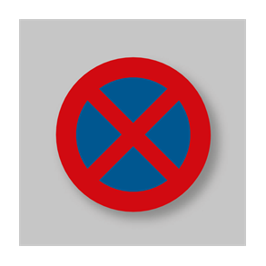 PREMARK C61 Standsning og parkering forbudt Prfabrikeret termoplast  75 cm Pakke med 2 stk.