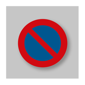 PREMARK C62 Parkering forbudt Prfabrikeret termoplast  75 cm Pakke med 2 stk.