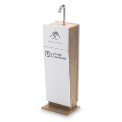 DD Custom Front berringsfrie hndspritdispenser med firmalogo