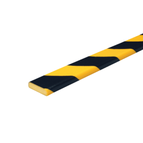 KNUFFI Fladebeskytter Profil F Freonfrit polyuretanskum Gul/Sort 