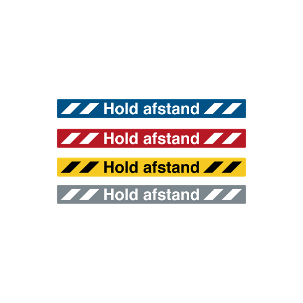 Skilt Gulvm�rke Hold afstand 100x1000mm tykkelse 0,2mm