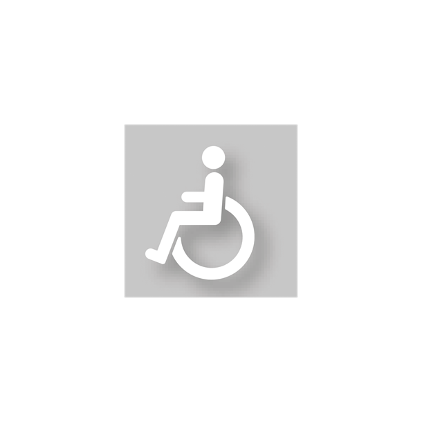 PREMARK Invalid / handicap symbol Pr�fabrikeret termoplastisk vejmarkering 100 x 87 cm pk a 5 stk