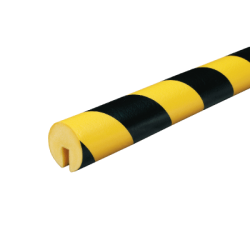 KNUFFI Kantbeskytter Profil B Freonfrit polyuretanskum Gul/Sort 