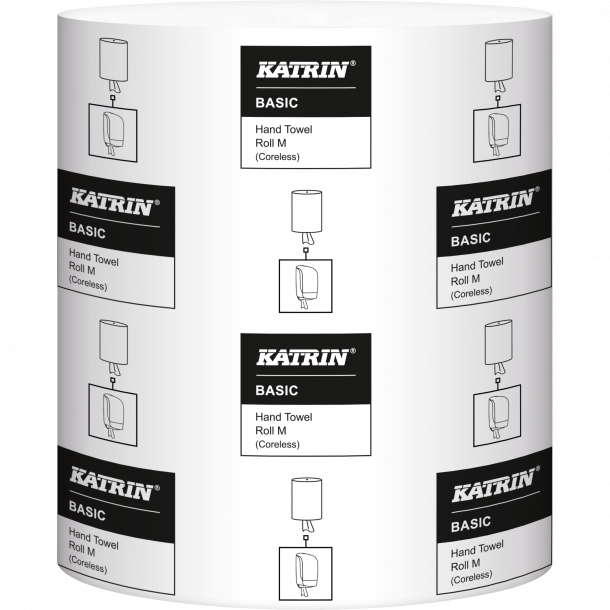 Katrin Basic M H�ndkl�derulle coreless hvid 300m 1 lag pk a 6 rl