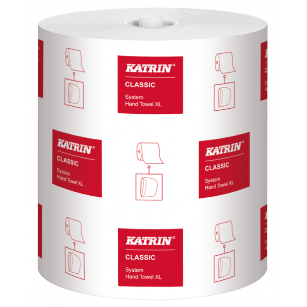 Katrin 30620 Classic XL H�ndkl�derulle hvid 270m 1 lag 6rl