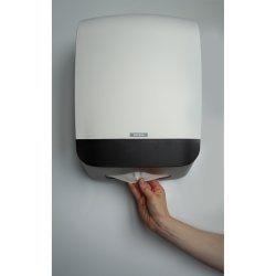 Katrin 90168 Dispenser M Non Stop hndkldeark hvid plast