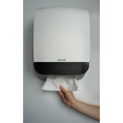 Katrin 90168 Dispenser M Non Stop hndkldeark hvid plast