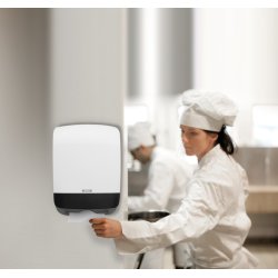 Katrin 90168 Dispenser M Non Stop hndkldeark hvid plast