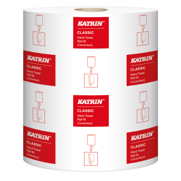 Katrin Classic M H�ndkl�derulle m/hylse 300m hvid 1 lag