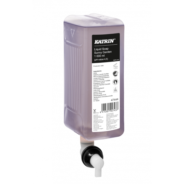 Katrin 47444 Flydende s�be Liquid Sunny Garden 1l 6 stk