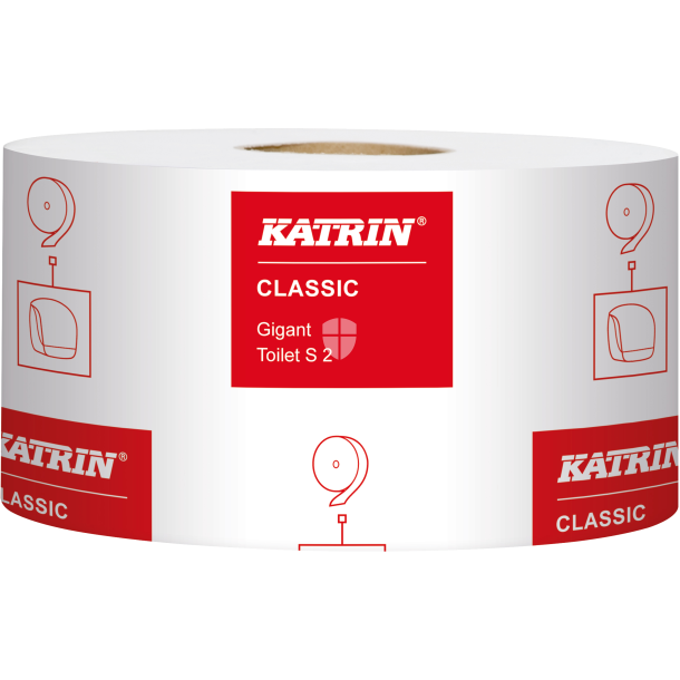 Katrin Classic Gigant S2 Toiletrulle hvid 200m 2 lag