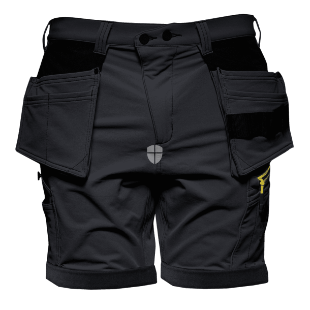 Monitor Versatile 4WS arbejdsshorts Caviar black