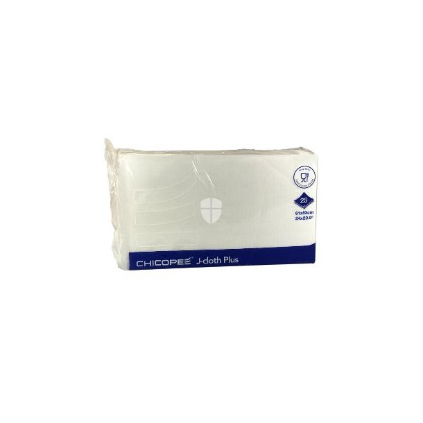 Chicopee J-Cloth Plus Extra large klud hvid 61x53cm 1/4 fold 22 x 25 stk