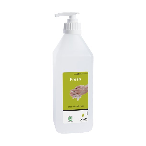 Plum Fresh mild og hudvenlig h�nds�be 600ml 