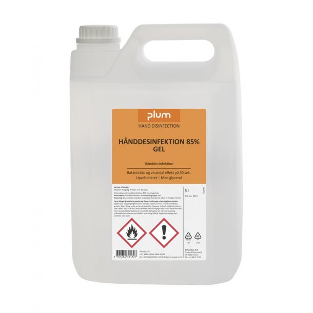 Plum H�nddesinfektion 85% ethanolbaseret gel 3x5 liter