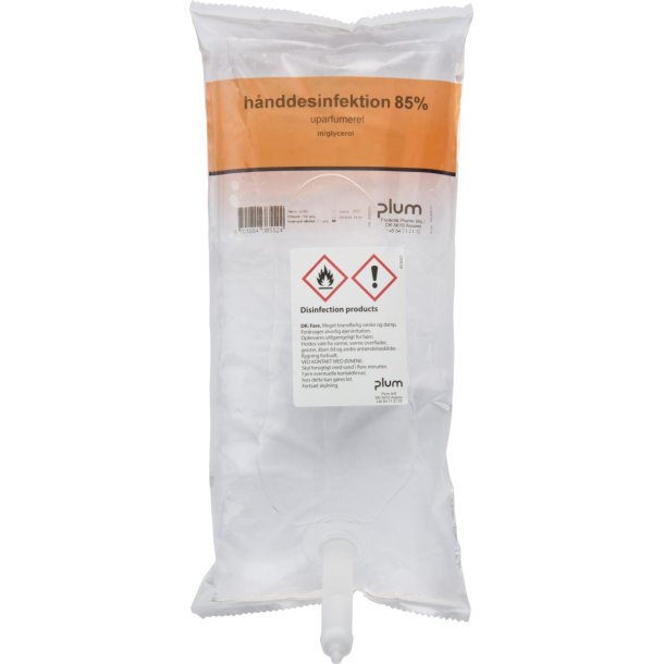 Plum H�nddesinfektion 85% flydende 1l pose