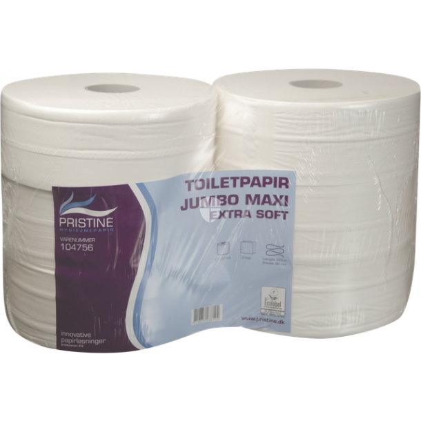 Pristine Extra Soft Toiletpapir hvid 2-lag 6 ruller