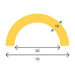 KNUFFI Rrbeskytter Profil R50 Freonfrit polyuretanskum Gul/Sort 