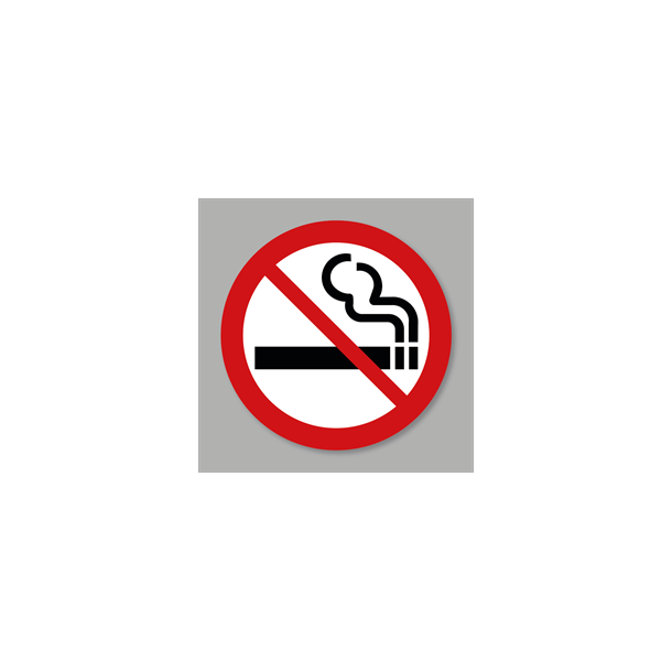 PREMARK Rygning forbudt Pr�fabrikeret termoplast � 50 cm pakke med 2 stk.