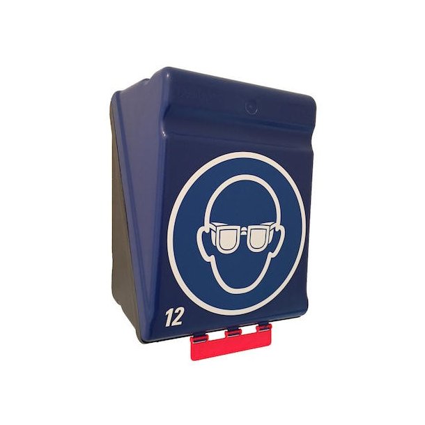 Gebra SecuBox Maxi Opbevaringsboks til 12 Briller Bl�