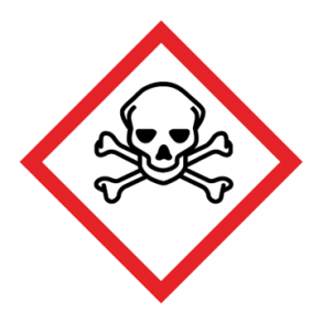 Skilt GHS Faresymboler GHS06 Meget giftig Acute toxicity