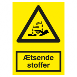 Skilt Advarselsskilt tsende stoffer