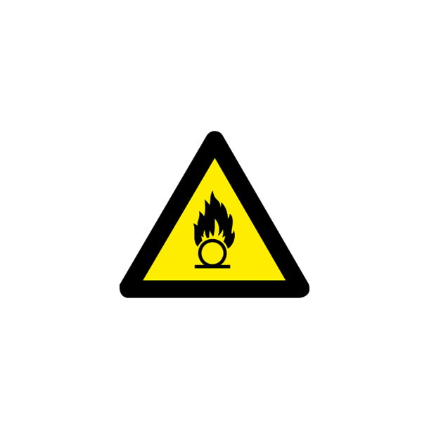 Skilt Advarselsskilt A363 Brandn�rende