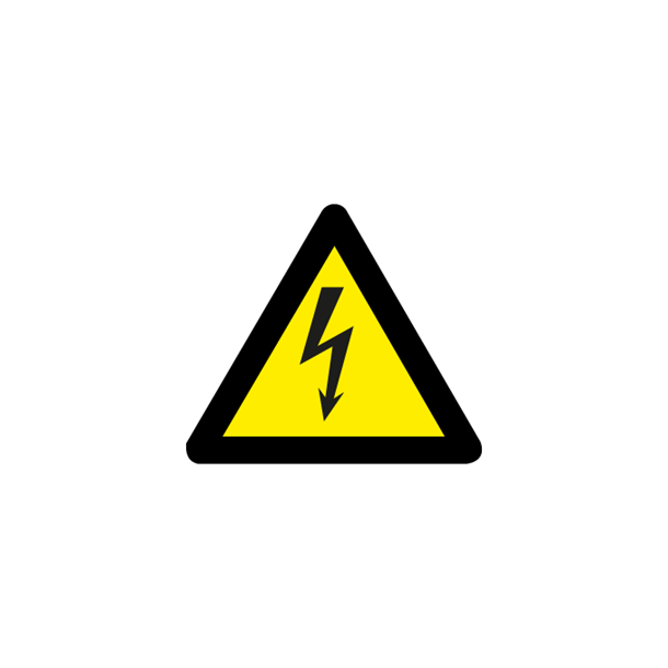 Skilt Advarselsskilt A351 Elektrisk sp�nding 