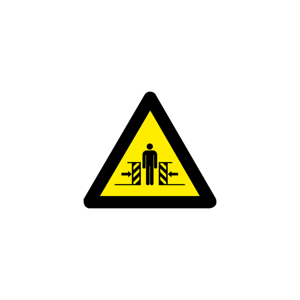 Skilt Advarselsskilt A374 Fare for kv�stelser 