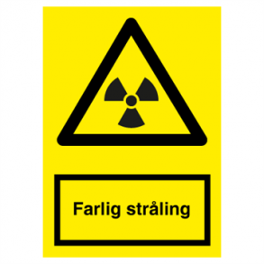 Skilt Advarselsskilt Farlig strling