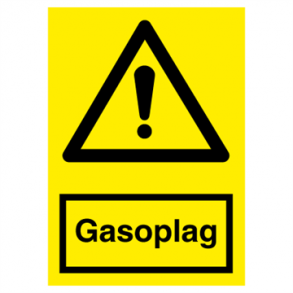 Skilt Advarselsskilt Gasoplag