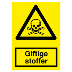 Skilt Advarselsskilt Giftige stoffer