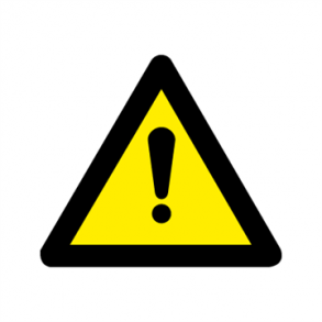 Skilt Advarselsskilt A354 Giv agt