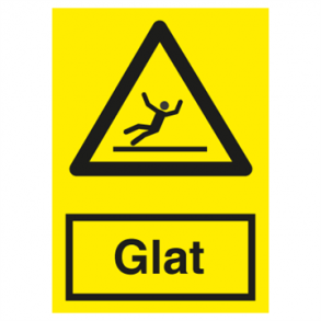 Skilt Advarselsskilt Glat