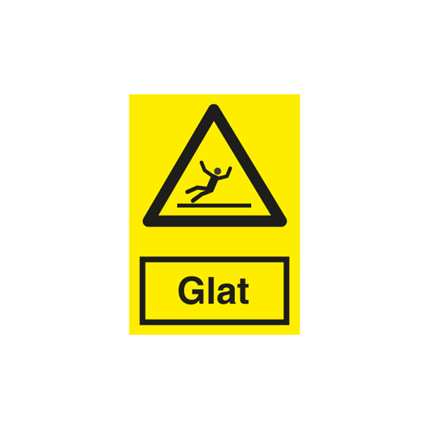Skilt Advarselsskilt Glat