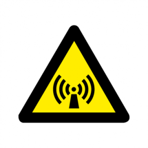 Skilt Advarselsskilt A381 Ikke ioniserede strler 