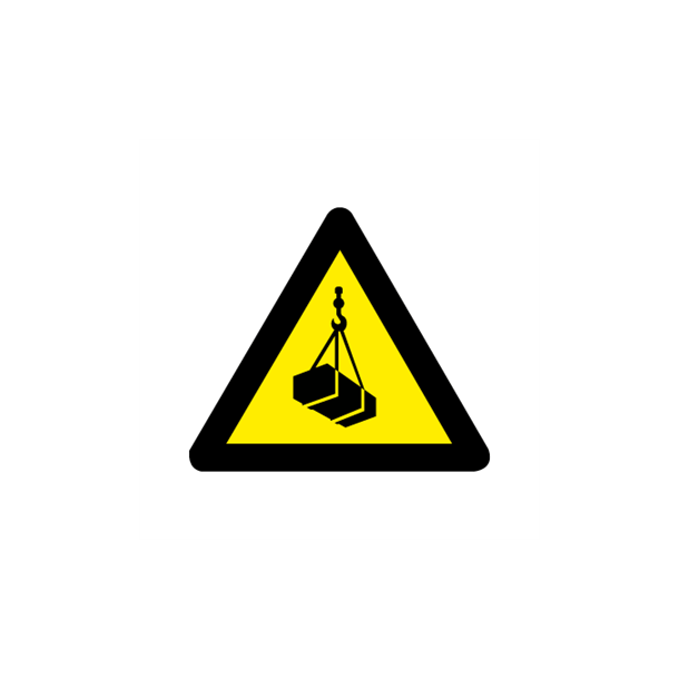 Skilt Advarselsskilt A358 Kran i arbejde