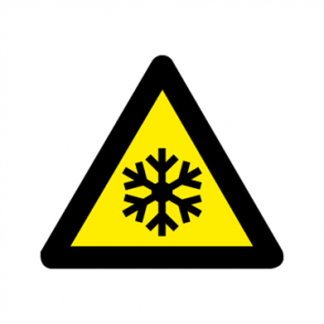 Skilt Advarselsskilt A368 Lav temperatur