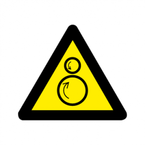 Skilt Advarselsskilt A372 Maskine i drift