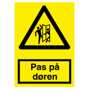 Skilt Advarselsskilt Pas p dren