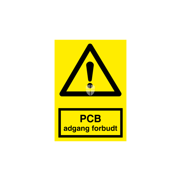 Skilt Advarselsskilt PCB adgang forbudt