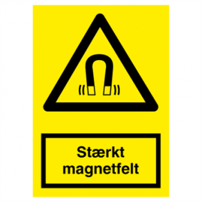 Skilt Advarselsskilt Strkt magnetfelt